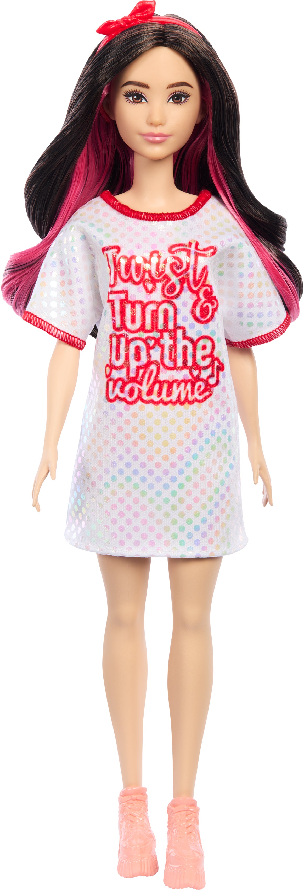 Barbie Fashionista Puppe mit schwarzem Haar & Twist 'N Turn-Kleid Barbie Fashionista Puppe mit schwarzem Haar & Twist 'N Turn-Kleid von Barbie