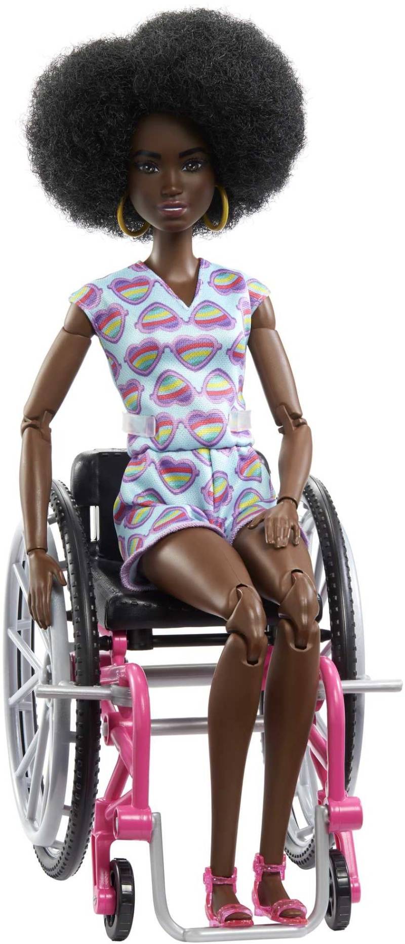 Barbie Fashionistas Puppe mit Rollstuhl, Schwarzhaarig von Barbie