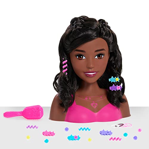 Barbie Fashionistas Stylingkopf, 20cm, schwarzes Haar, 20 stück Barbie Fashionistas Stylingkopf, 20cm, schwarzes Haar, 20 stück von Barbie