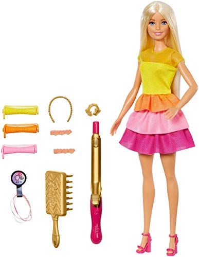 blond /& Fahrzeug Barbie FHV77 On The Go Puppe pink