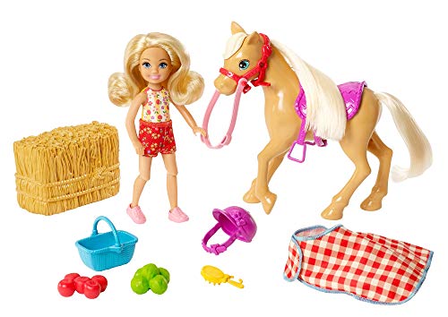Barbie GFF50 - Spaß auf dem Bauernhof Chelsea und Pony, Puppen- und Pferde-Spielzeug ab 3 Jahren, Mehrfarbig Barbie GFF50 - Spaß auf dem Bauernhof Chelsea und Pony, Puppen- und Pferde-Spielzeug ab 3 Jahren, Mehrfarbig von Barbie