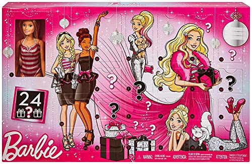 Barbie GFF61 - Glitzer-Fashion Adventskalender mit Puppe und Zubehör, Puppen Spielzeug und Adventskalender Mädchen ab 3 Jahren Barbie GFF61 - Glitzer-Fashion Adventskalender mit Puppe und Zubehör, Puppen Spielzeug und Adventskalender Mädchen ab 3 Jahren von Barbie
