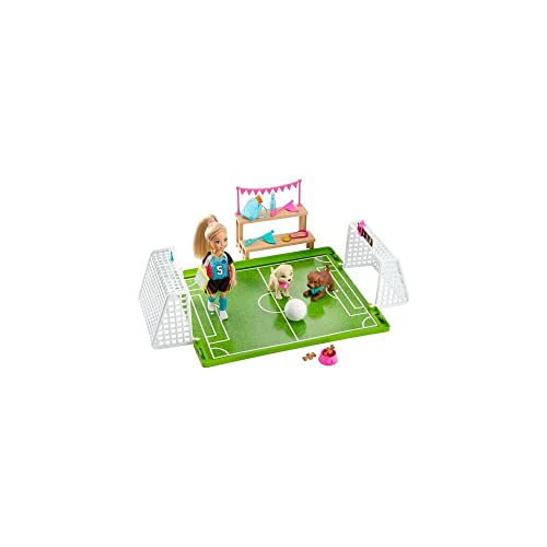 Barbie GHK37 - Traumvilla Abenteuer Chelsea Fußballerin Puppe und Spielset mit Zubehör, Spielzeug ab 3 Jahren von Barbie
