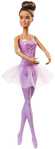 Barbie GJL60 - Ballerina Puppe (brünett) im Ballerina-Outfit mit Tutu und Spitzenschuhen, Spielzeug ab 3 Jahren von Barbie