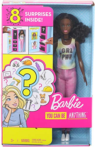 Barbie GLH63 - Karriere Puppe (AA) mit Überraschungs-Moden und Accessoires, Spielzeug ab 3 Jahren von Barbie