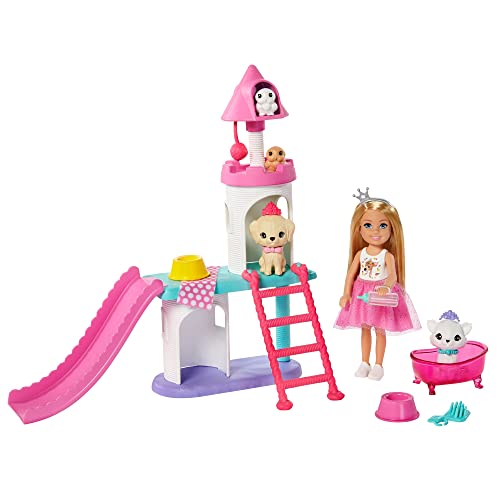 Barbie GML73 Prinzessinnen-Abenteuer Haustier-Spielset mit Chelsea Puppe, Spielzeug für Kinder von 3 bis 7 Jahren von Barbie