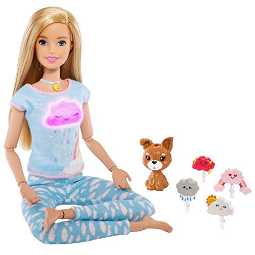 Barbie GNK01 - Wellness Meditation Puppe (blond) und Spielset, mit Lichtern und Geräuschen, Spielzeug ab 3 Jahren von Barbie