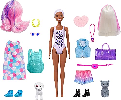 Barbie GPD57 - Color Reveal Ultimate Reveal Puppe Jahrmarkt und Konzert mit 25 Überraschungen und Tag-Nacht-Wechseloutfits von Barbie