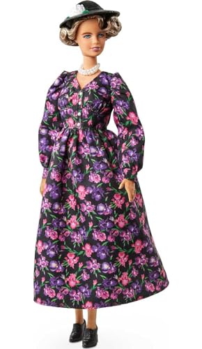 Barbie GTJ79 - Inspiring Women Eleanor Roosevelt Puppe (ca. 30 cm groß) mit geblümten Kleid, Puppenständer und Echtheitszertifikat, Geschenk für Kinder und Sammler Barbie GTJ79 - Inspiring Women Eleanor Roosevelt Puppe (ca. 30 cm groß) mit geblümten Kleid, Puppenständer und Echtheitszertifikat, Geschenk für Kinder und Sammler von Barbie