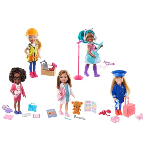 Barbie GTN87 - Chelsea-Karrierepuppe, Handwerkerin, mit berufsbezogenem Outfit und zugehörigem Zubehör Barbie GTN87 - Chelsea-Karrierepuppe, Handwerkerin, mit berufsbezogenem Outfit und zugehörigem Zubehör von Barbie
