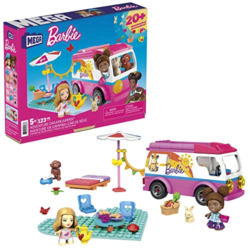 MEGA Construx GWR35 - Barbie Abenteuer Traumwohnmobil, Bauset mit 123 Bausteinen, Spielzeug ab 5 Jahren von Barbie
