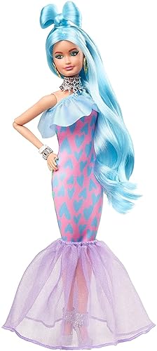 Barbie GYJ69 - Extra Deluxe Puppe mit blauem Haar, Moderad mit 30 Kombinationen, Spielzeug ab 3 Jahren von Barbie