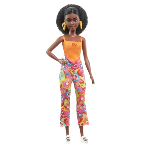 Barbie HPF74 Puppe, Kinderspielzeug, lockige Schwarze Haare und zierlicher Körperbau, Fashionistas, Kleidung und Accessoires im Y2K-Stil, ab 3 Jahren Barbie HPF74 Puppe, Kinderspielzeug, lockige Schwarze Haare und zierlicher Körperbau, Fashionistas, Kleidung und Accessoires im Y2K-Stil, ab 3 Jahren von Barbie
