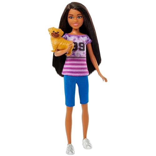 Barbie Ligaya-Puppe mit Hündchen, and Stacie to The Rescue“, Spielzeug zum Film, Puppe mit dunklem Haar, HRM06 Barbie Ligaya-Puppe mit Hündchen, and Stacie to The Rescue“, Spielzeug zum Film, Puppe mit dunklem Haar, HRM06 von Barbie