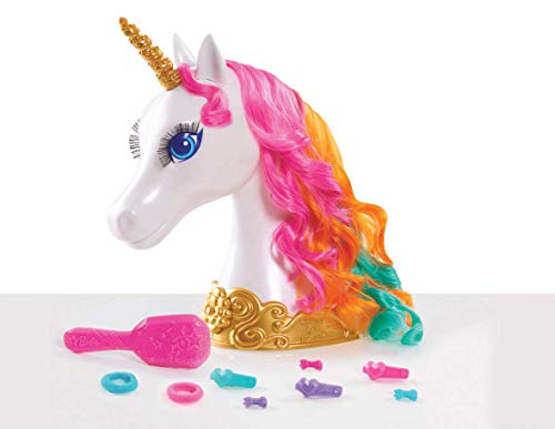 JP Barbie 62861 Barbie Dreamtopia Einhorn-Stylingkopf, Mehrfarbig, 13.3 x 27.3 x 30.5 cm von Barbie