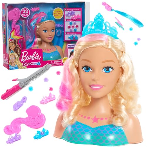 Barbie JP Dreamtopia Mermaid Styling Head, 22 Pieces von Barbie