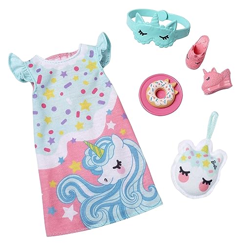 Barbie Kleidung, Vorschulspielzeug, Mein erstes Modepaket, Pyjamas und Hausschuhe, einfaches Verkleiden, Schlafenszeit-Zubehör Barbie Kleidung, Vorschulspielzeug, Mein erstes Modepaket, Pyjamas und Hausschuhe, einfaches Verkleiden, Schlafenszeit-Zubehör von Barbie