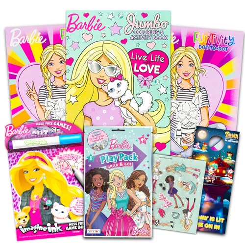 Barbie Coloring and Activity Book Super Set -- 4 Barbie Books with Over 50 Barbie Stickers (Barbie Party Pack) von Barbie