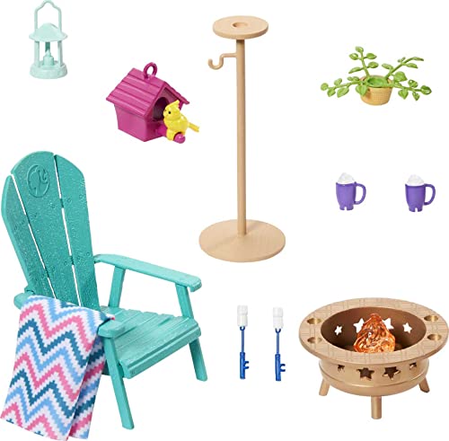 Barbie Möbel- und Zubehör-Set, Barbie Puppenhaus-Dekoration für Garten, Terrasse, Lagerfeuer, Vogelfutterhaus und Nistkästen, Spielzeug und Geschenke für Kinder Barbie Möbel- und Zubehör-Set, Barbie Puppenhaus-Dekoration für Garten, Terrasse, Lagerfeuer, Vogelfutterhaus und Nistkästen, Spielzeug und Geschenke für Kinder von Barbie