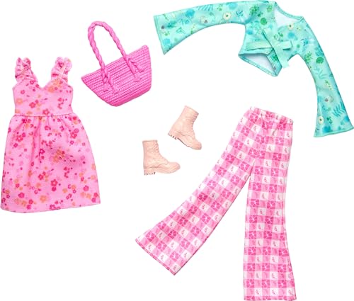 Barbie Fashions 2-Pack Clothing Set, 2 Outfits Doll Include Cottage Core-Themed Dress, Top, Gingham Pants & 2 Accessories Barbie Fashions 2-Pack Clothing Set, 2 Outfits Doll Include Cottage Core-Themed Dress, Top, Gingham Pants & 2 Accessories von Barbie