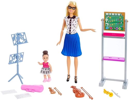 Barbie Musiklehrerin-Puppe (blond) und Spielset von Barbie