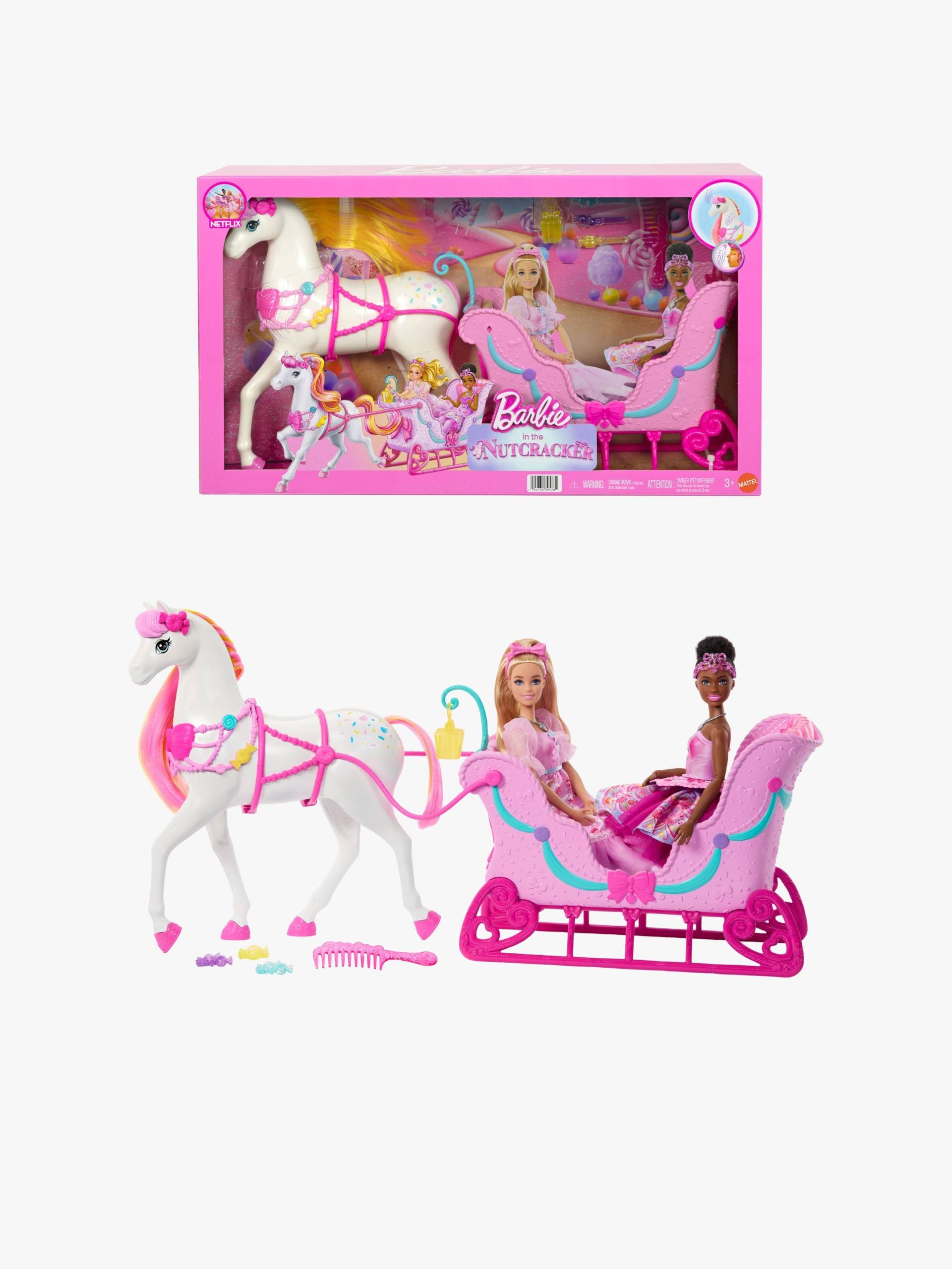 Barbie Nussknacker Spielset Pferd und Schlitten Barbie Nussknacker Spielset Pferd und Schlitten von Barbie