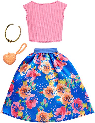Barbie Original Mattel FKT96 Mode, Kleidung, Kleid - Traumhafter Blumenrock und Shirt, inkl. Handtasche und Halskette Barbie Original Mattel FKT96 Mode, Kleidung, Kleid - Traumhafter Blumenrock und Shirt, inkl. Handtasche und Halskette von Barbie