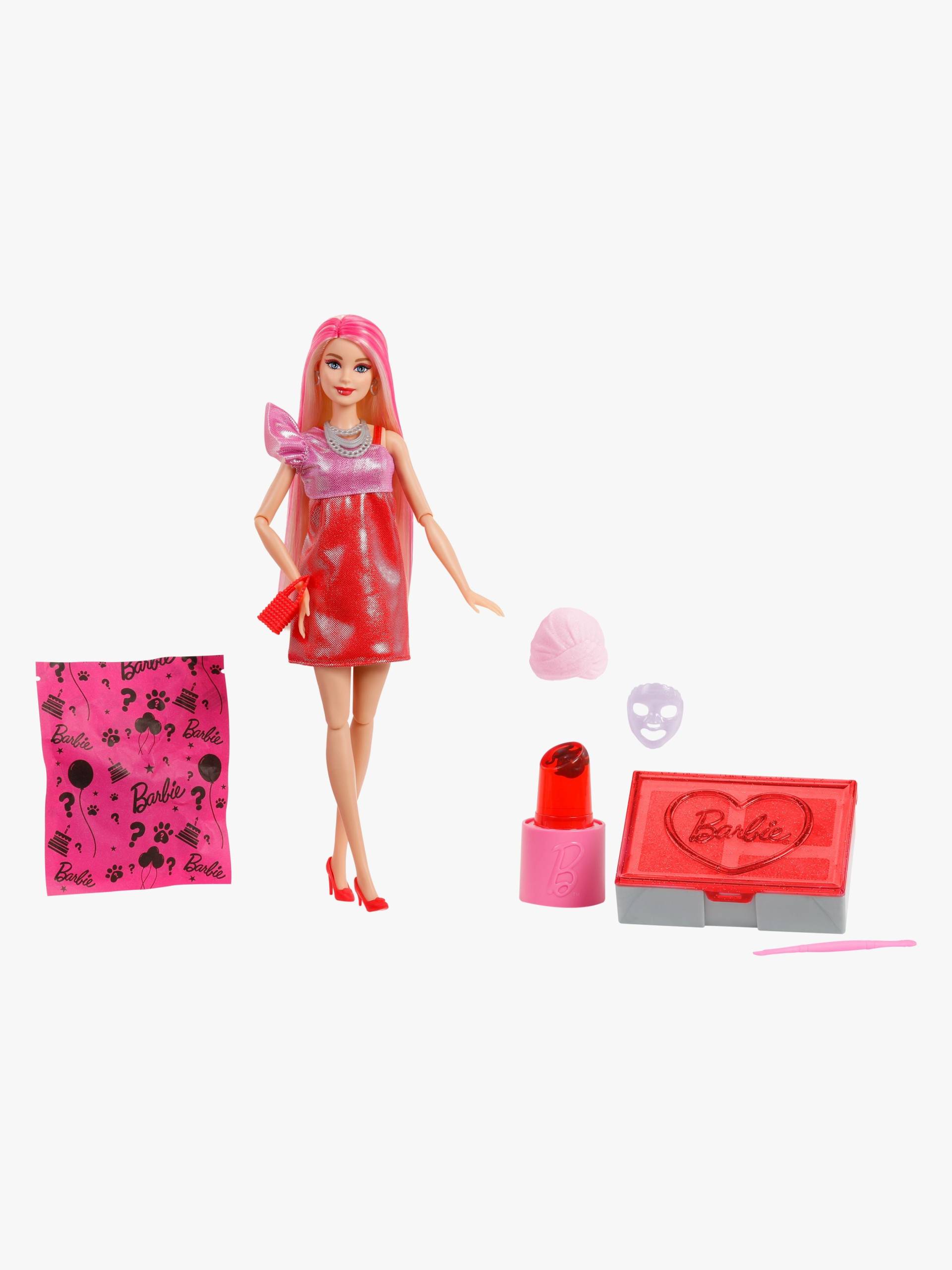 Barbie Party Unboxed Puppe Glam Series, Rot von Barbie