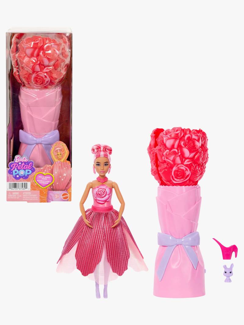 Barbie Petal Pop Flower Surprise Puppe Rose, Rot von Barbie