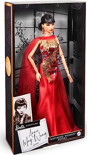 Barbie Puppe, Anna May Wong für Barbie inspirierende Frauen Sammlerserie Barbie Signature Red Gown, HMT98 von Barbie