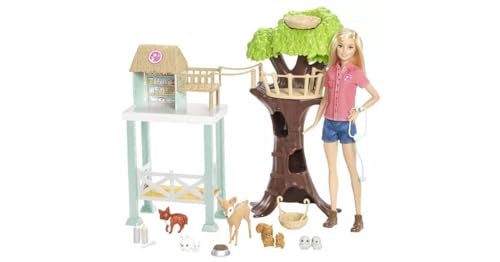 Barbie Puppe (Animal Rescue Doll Deluxe Spielset), Weiß von Barbie