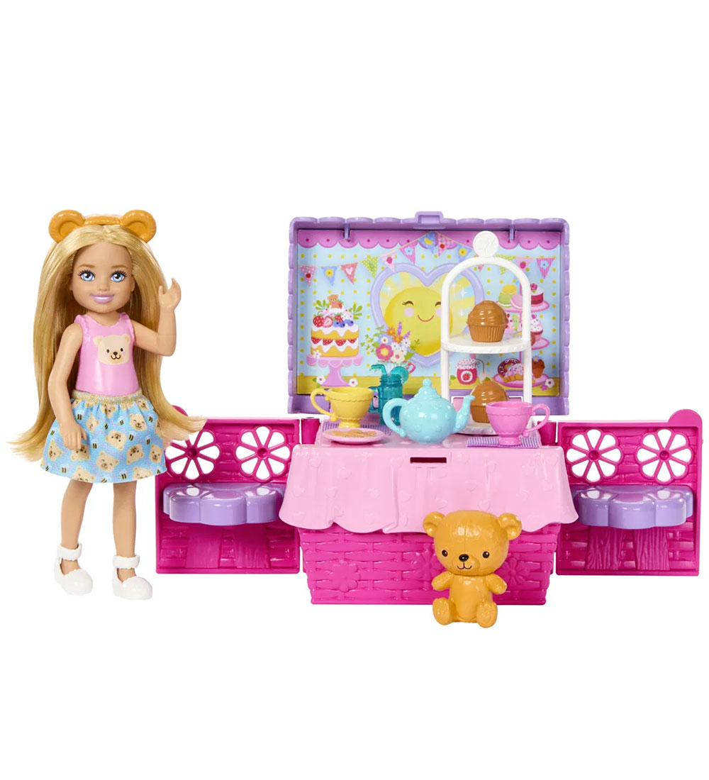 Barbie Puppe - 15 cm - Familie & Friends - Chelsea Tee Party Pic - Barbie - One Size - Puppen von Barbie