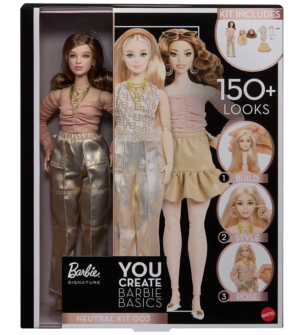 Barbie Puppe - 29 cm - Signature - Selbstgestaltet - Neutral Bau - Barbie - One Size - Puppen von Barbie