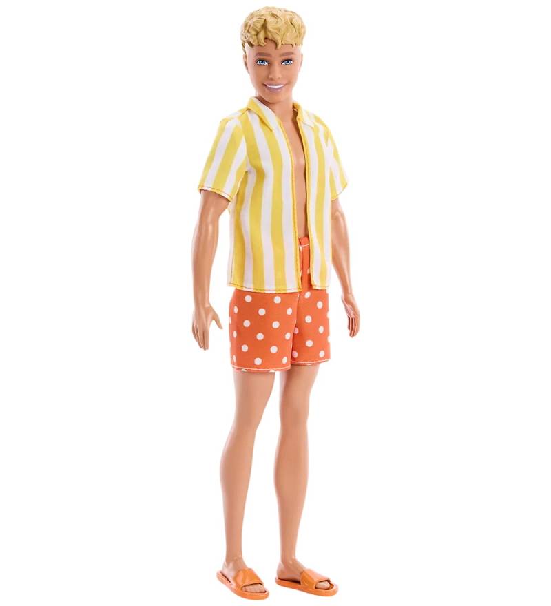 Barbie Puppe - 30 cm - Fashionista - Kens 65. Geburtstag Califor - Barbie - One Size - Puppen von Barbie