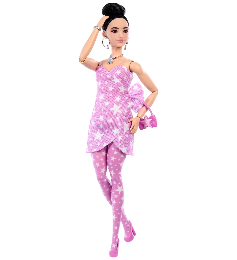 Barbie Puppe - 31 cm - Deluxe Stil Pink Denim Star Wrap Asiatisc - Barbie - One Size - Puppen Barbie Puppe - 31 cm - Deluxe Stil Pink Denim Star Wrap Asiatisc - Barbie - One Size - Puppen von Barbie