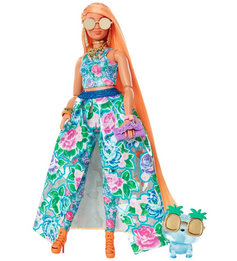 Barbie Puppe - Extra Fancy - Blumenkleid - Barbie - One Size - Puppen Barbie Puppe - Extra Fancy - Blumenkleid - Barbie - One Size - Puppen von Barbie