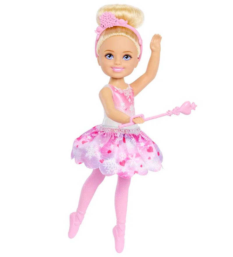 Barbie Puppe – Nussknacker Chelsea Schneefee – Weiß - Barbie - One Size - Puppen von Barbie