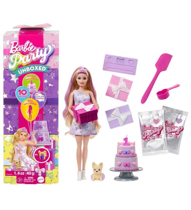 Barbie Puppe - Party Ausgepackt, blond Doll - Barbie - One Size - Puppen von Barbie
