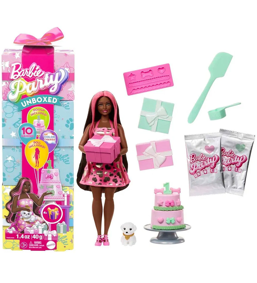 Barbie Puppe - Party Ausgepackt Black Doll - Barbie - One Size - Puppen Barbie Puppe - Party Ausgepackt Black Doll - Barbie - One Size - Puppen von Barbie