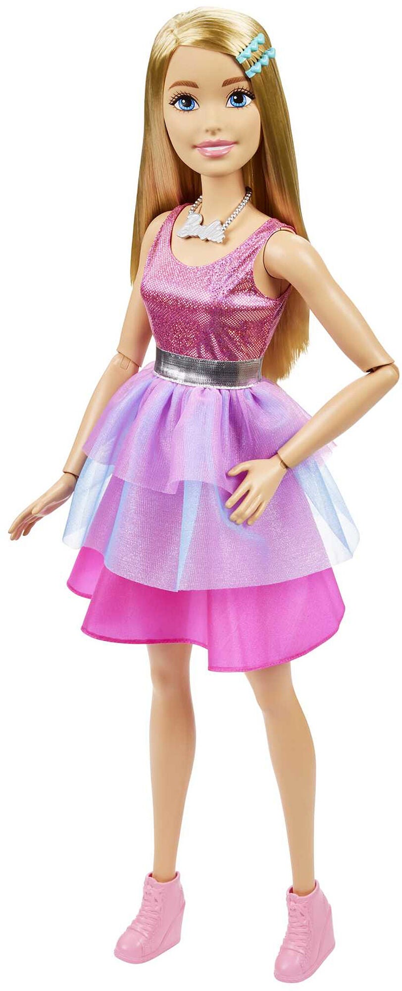 Barbie Puppe Pinkes Kleid 71 cm von Barbie
