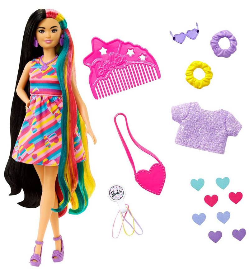 Barbie Puppe - Vollständig behaart - Hearts - Barbie - One Size - Puppen Barbie Puppe - Vollständig behaart - Hearts - Barbie - One Size - Puppen von Barbie