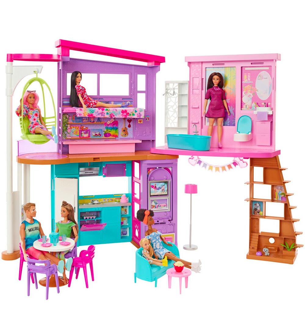 Barbie Puppenhaus - 115x60 cm - Vacation House - Barbie - One Size - Puppenhauser von Barbie