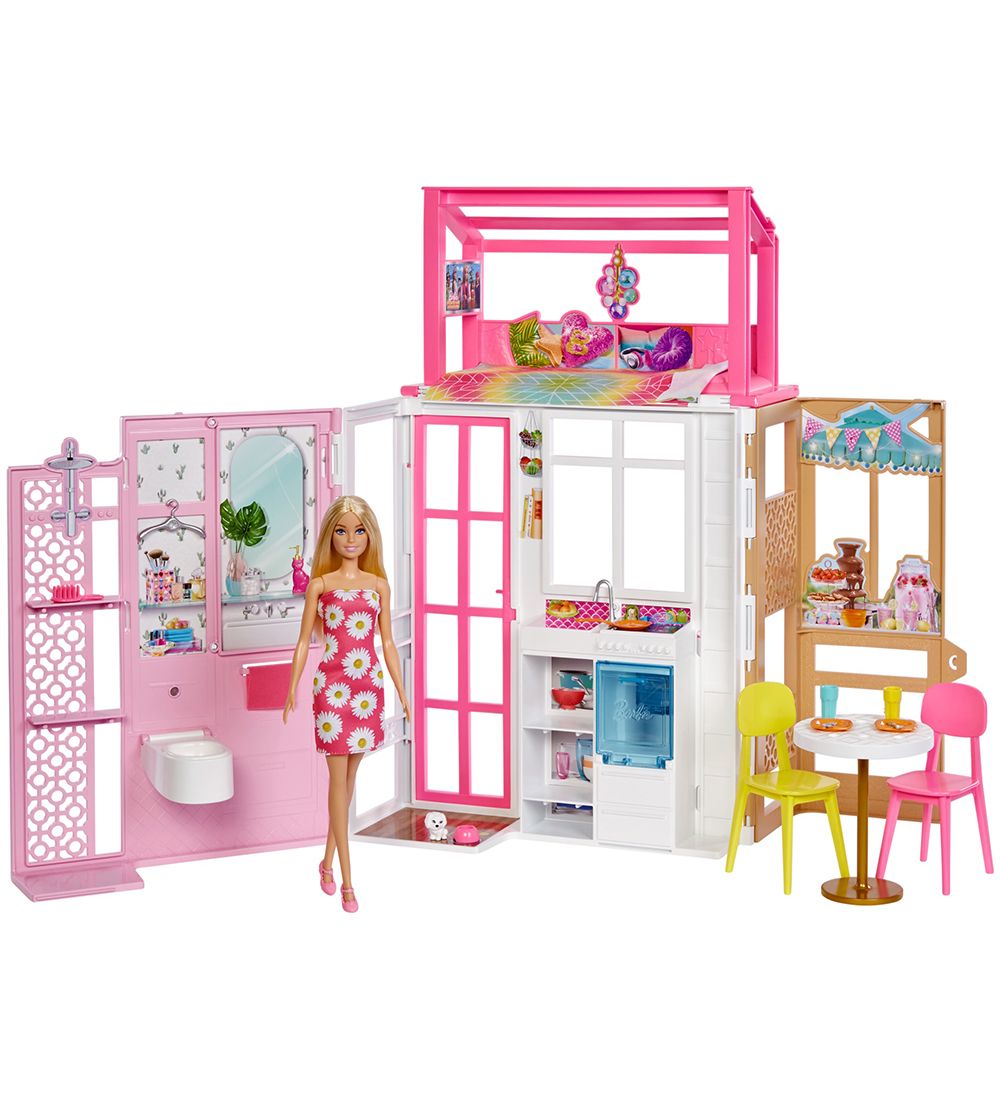 Barbie Puppenhaus - Transportabel - Barbie - One Size - Puppenhauser Barbie Puppenhaus - Transportabel - Barbie - One Size - Puppenhauser von Barbie
