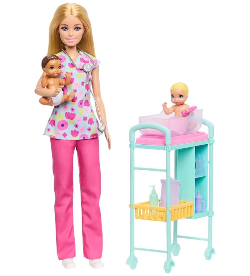 Barbie Puppenset – 30 cm – Beruf – Kinderärztin - Barbie - One Size - Puppen Barbie Puppenset – 30 cm – Beruf – Kinderärztin - Barbie - One Size - Puppen von Barbie