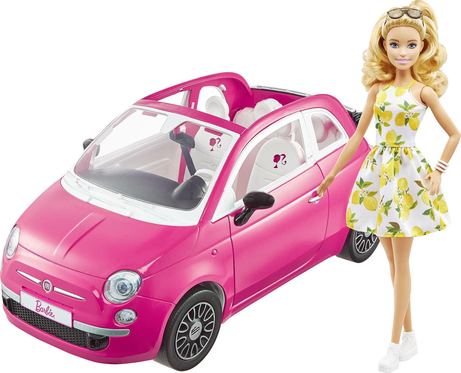 Barbie Auto mit Puppe Fiat 500 von Barbie