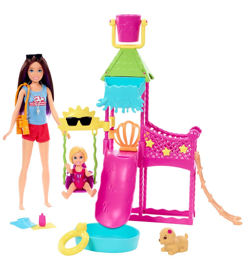 Barbie Puppenset - Skipper First Jobs - Wasserpark-Spielset - Barbie - One Size - Puppen Barbie Puppenset - Skipper First Jobs - Wasserpark-Spielset - Barbie - One Size - Puppen von Barbie