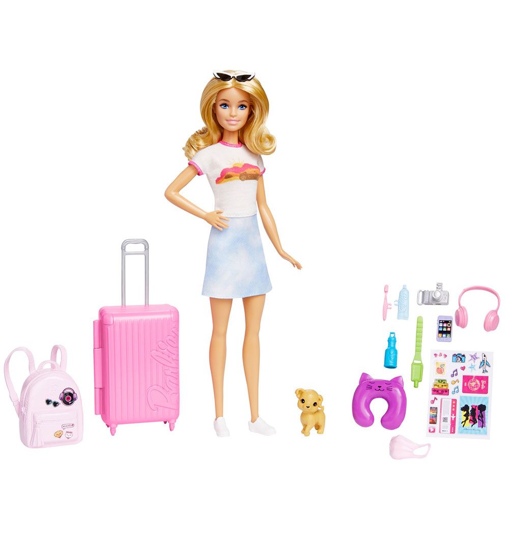 Barbie Puppenset - Travel Malibu Spielset - Barbie - One Size - Puppen von Barbie