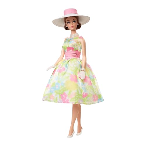 Barbie Signature 12 TAGE FRÜHLING Puppe mit braunen Haaren und 12 Tagen Überraschungen, limitierte Sammleredition HRM27 von Barbie