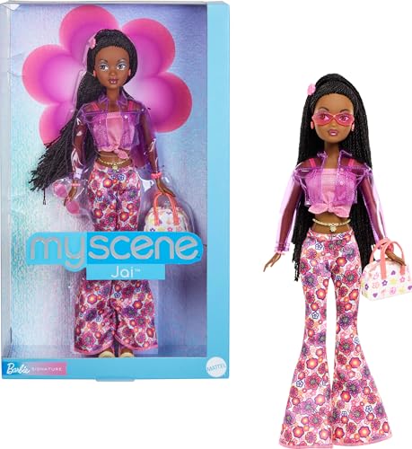 Barbie Signature My Scene Jai Puppe und Zubehörteile, Schwarze zu Zöpfen geflochtene Haare, von der Jahrtausendwende inspiriertes Outfit mit pinkfarbenem Oberteil, Vinyl-Jacke, Hose, JBH84 Barbie Signature My Scene Jai Puppe und Zubehörteile, Schwarze zu Zöpfen geflochtene Haare, von der Jahrtausendwende inspiriertes Outfit mit pinkfarbenem Oberteil, Vinyl-Jacke, Hose, JBH84 von Barbie