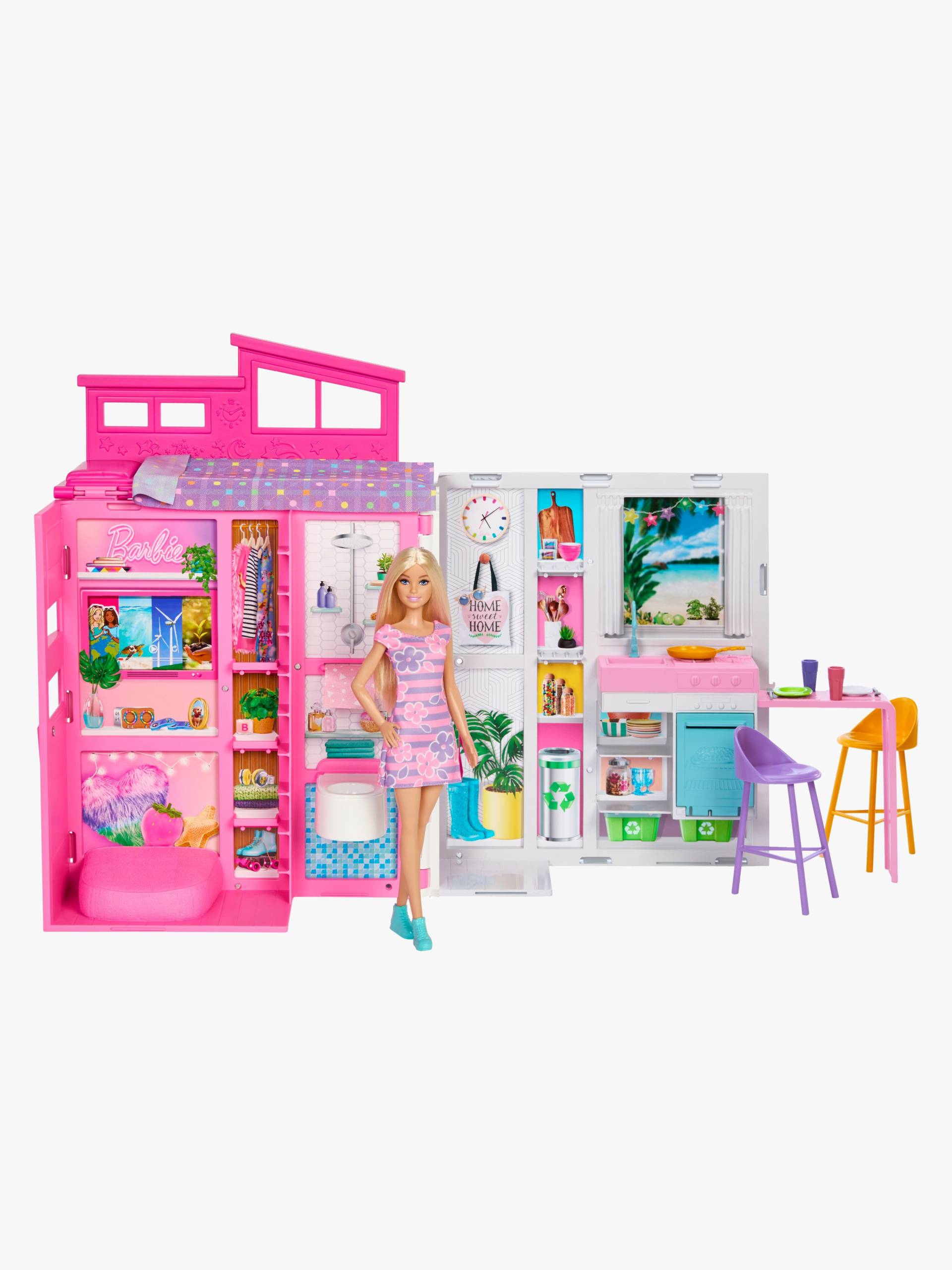 Barbie Spielset mit Puppe Getaway House von Barbie